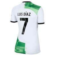 Echipament fotbal Liverpool Luis Diaz #7 Tricou Deplasare 2023-24 pentru femei maneca scurta